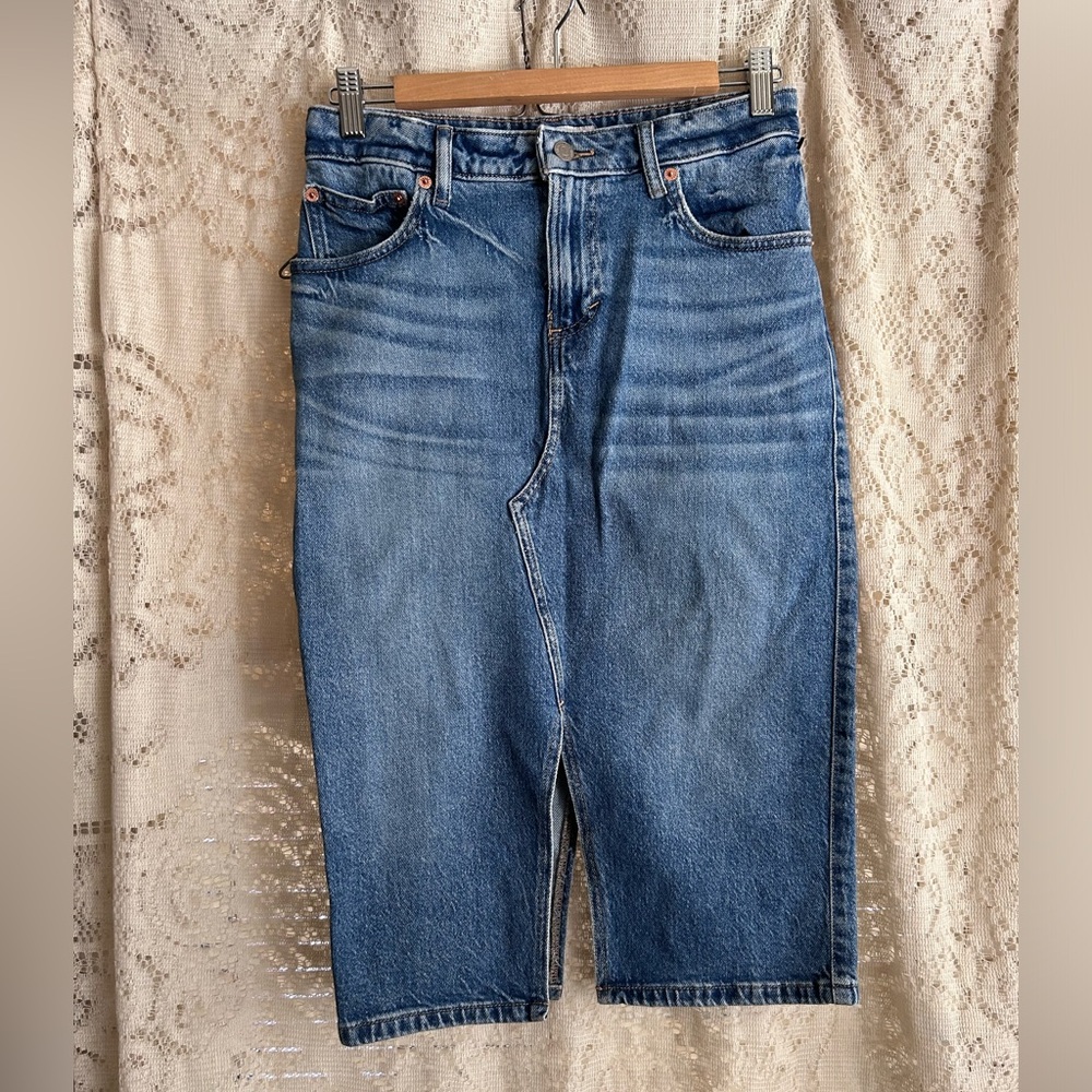 Lucky Brand Denim Pencil Skirt
